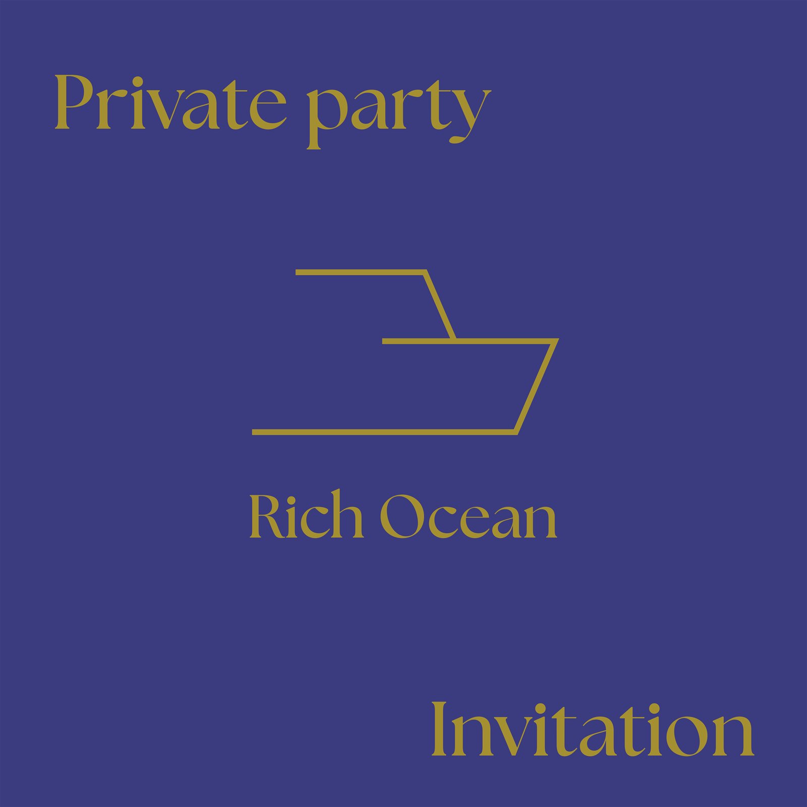 Carte d'invitation Rich Ocean